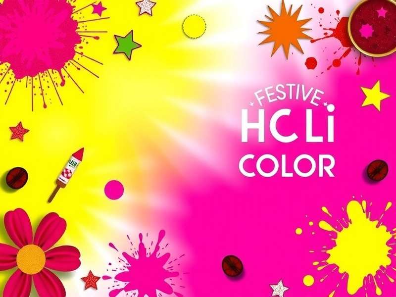 Festive Holi Colors Game Banner